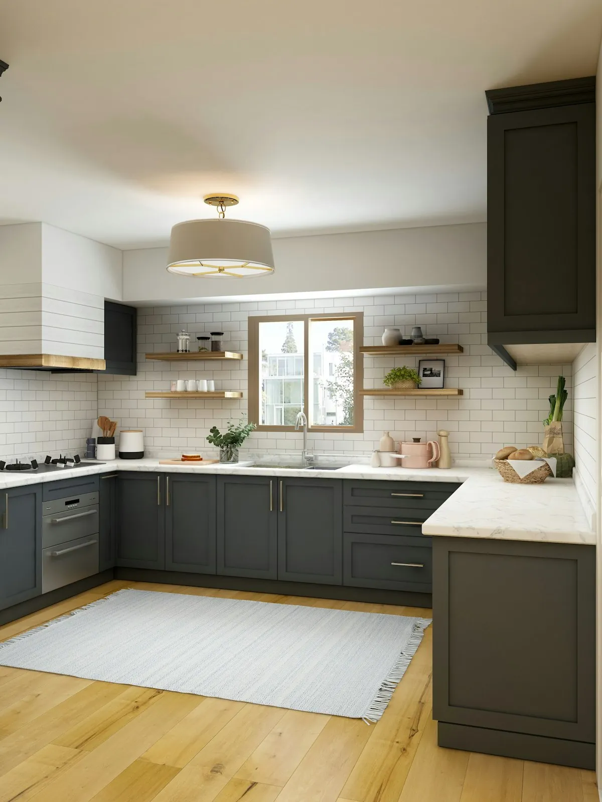 Compact fitted kitchen